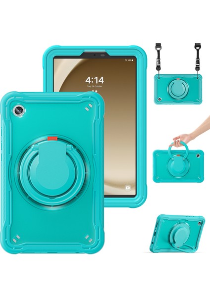 Samsung Galaxy Tab A9 SM X110 X115 X117 Kolu Kavrama Omuz Askılı Tablet Kılıfı (Yurt Dışından)