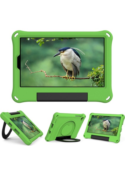 Samsung Galaxy Tab A7 Lite 8 7 Inç (2021) SM T220 SM T225 Eva Katlanabilir Halkalı Düşmeyi Önleyici Kickstand Tablet Kılıfı (Yurt Dışından)