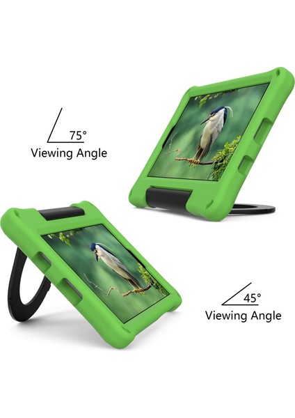 Samsung Galaxy Tab A7 Lite 8 7 Inç (2021) SM T220 SM T225 Eva Katlanabilir Halkalı Düşmeyi Önleyici Kickstand Tablet Kılıfı (Yurt Dışından)