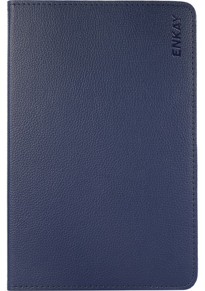 Samsung Galaxy Tab A8 10.5 (2021 2022) 360 Derece Dönen Stand Litchi Doku Otomatik Uyandırma uyku Premium Pu Deri Tablet Kılıfı (Yurt Dışından)