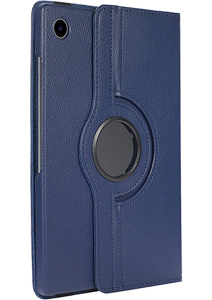 Samsung Galaxy Tab A8 10.5 (2021 2022) 360 Derece Dönen Stand Litchi Doku Otomatik Uyandırma uyku Premium Pu Deri Tablet Kılıfı (Yurt Dışından)