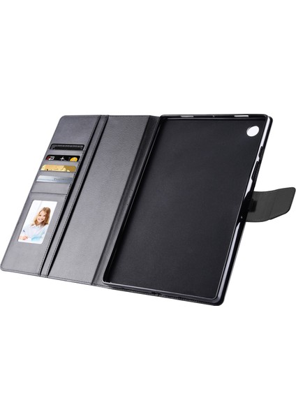 Samsung Galaxy Tab A8 10.5 (2021 2022) Pu Deri Standı Cüzdan Tam Koruma Tablet Kılıfı (Yurt Dışından)