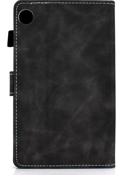 Samsung Galaxy Tab A8 10.5 (2021) SM X200 SM X205 Pu Deri Katlanır Stand Folio Kart Yuvaları Kalem Tutuculu Tablet Kılıfı (Yurt Dışından)