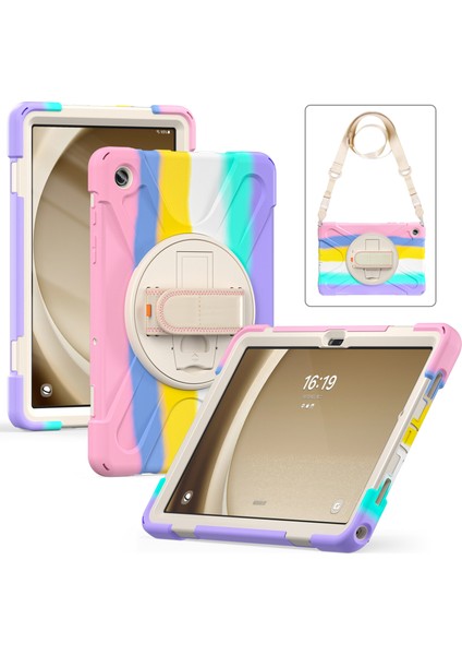 Samsung Galaxy Tab A9 Pc Silikon El Bandı Omuz Askısı Tablet Kılıfı (Yurt Dışından)