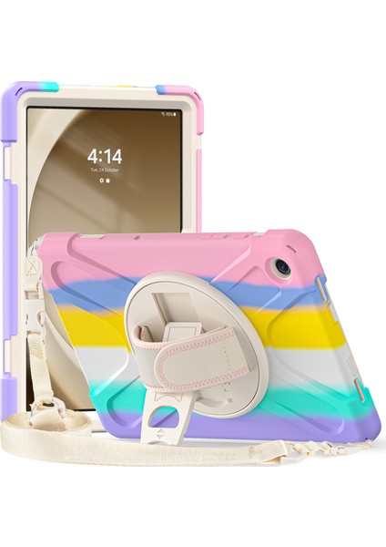 Samsung Galaxy Tab A9 Pc Silikon El Bandı Omuz Askısı Tablet Kılıfı (Yurt Dışından)