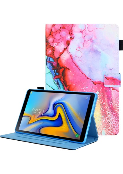 Desen Baskı Kart Tutucu Samsung Galaxy Tab A8 10.5 (2021) SM X200 X205 A8 10.5 (2022) SULUBOYA Tablet Kılıfı (Yurt Dışından)