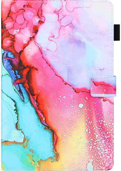 Desen Baskı Kart Tutucu Samsung Galaxy Tab A8 10.5 (2021) SM X200 X205 A8 10.5 (2022) SULUBOYA Tablet Kılıfı (Yurt Dışından) modelleri