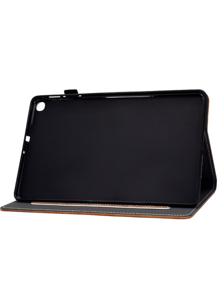 Düz ​​ Deri Koruyucu Samsung Galaxy Tab A7 10.4 (2020 2022) T500 Kart Yuvalı Tablet Kılıfı (Yurt Dışından)