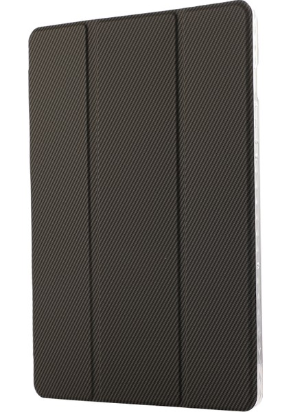 Samsung Galaxy Tab S9 s9 Fe Üç Katlı Stand Akıllı Otomatik uyandırma Deri Karbon Fiber Doku Tablet Kılıfı (Yurt Dışından) indirimleri