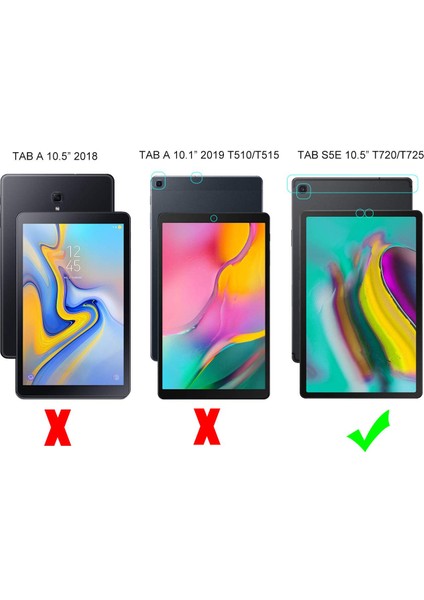 Temizle Yumuşak Tpu Jel Samsung Galaxy Tab S5E SM T720 Kaymaz Iç Tablet Kılıfı (Yurt Dışından)