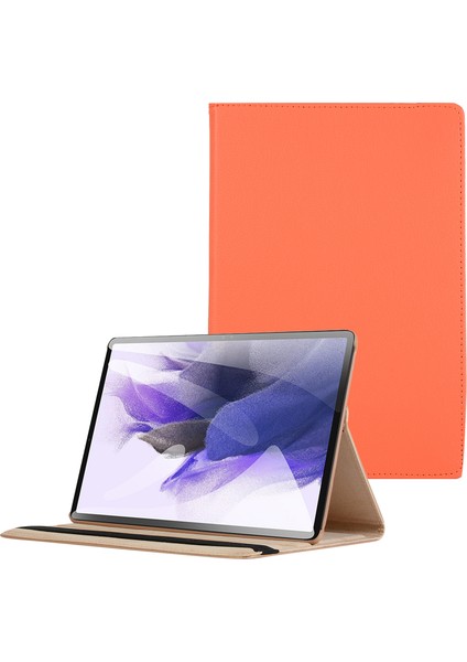 360 Döner Standlı Pu Deri Samsung Galaxy Tab S7 Fe Tablet Kılıfı (Yurt Dışından)