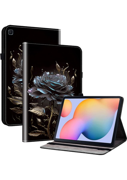Samsung Galaxy Tab S6 Lite (2020 2022 2024) Desen Baskı Kart Yuvalı Standı Tablet Kılıfı (Yurt Dışından)