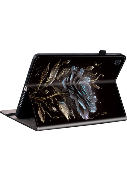 Samsung Galaxy Tab S6 Lite (2020 2022 2024) Desen Baskı Kart Yuvalı Standı Tablet Kılıfı (Yurt Dışından)