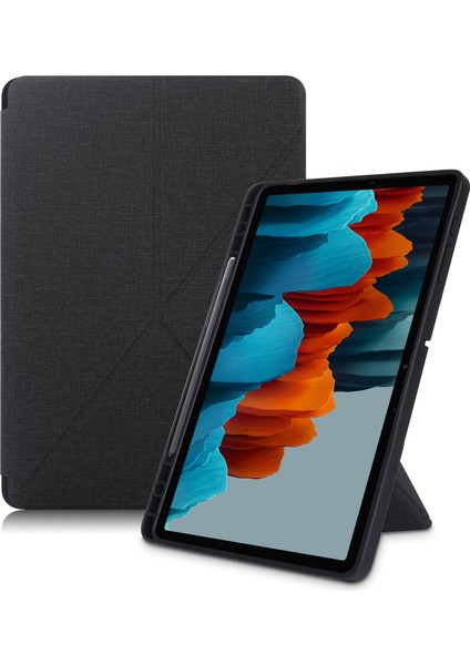 Origami Standı Uyandırma Uyku Akıllı Deri Samsung Galaxy Tab Kalem Tutucu S7 T970 T975 TAB S8 Tablet Kılıfı (Yurt Dışından)