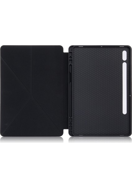 Origami Standı Uyandırma Uyku Akıllı Deri Samsung Galaxy Tab Kalem Tutucu S7 T970 T975 TAB S8 Tablet Kılıfı (Yurt Dışından)