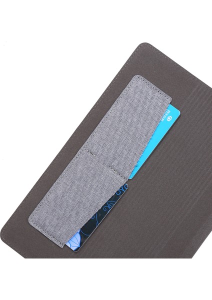 Kumaş Doku Kart Yuvaları Samsung Galaxy Tab S6 SM T860 T865 Deri Standı Tablet Kılıfı (Yurt Dışından)