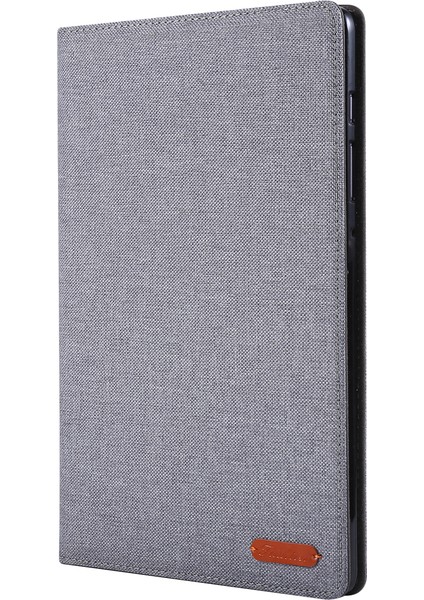 Kumaş Doku Kart Yuvaları Samsung Galaxy Tab S6 SM T860 T865 Deri Standı Tablet Kılıfı (Yurt Dışından)