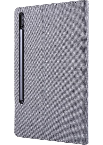 Kumaş Doku Kart Yuvaları Samsung Galaxy Tab S6 SM T860 T865 Deri Standı Tablet Kılıfı (Yurt Dışından)