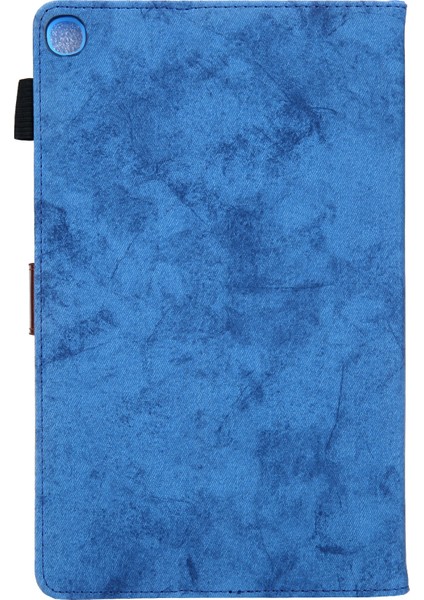 Kumaş Doku Standı Pu Deri Samsung Galaxy Tab A8 10.5 (2021) SM X200 X205 A8 10.5 (2022) Tablet Kılıfı (Yurt Dışından)