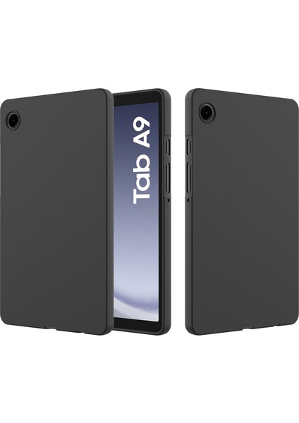 Samsung Galaxy Tab A9 Mikrofiber Astarlı Sıvı Silikon Tablet Kılıfı (Yurt Dışından)