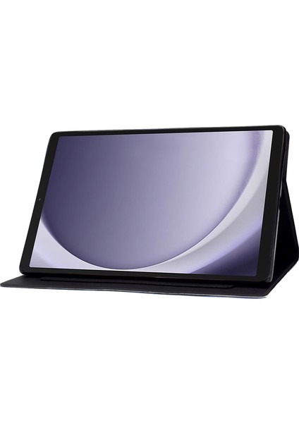 Samsung Galaxy Tab A9 Kart Yuvaları Standı Deri Tablet Kılıfı (Yurt Dışından)