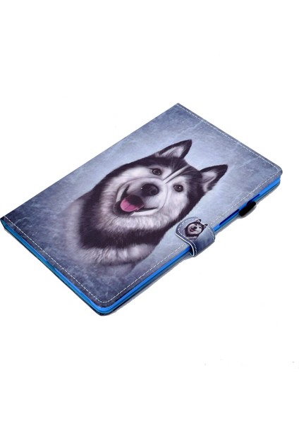 Samsung Galaxy Tab A7 10.4 (2020 2022) T500 T505 Dikiş Desen Baskı Kart Tutucu Standı Hu Tablet Kılıfı (Yurt Dışından) fırsatları