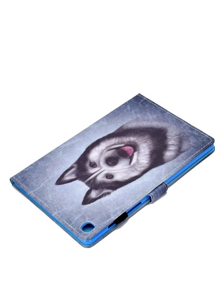 Samsung Galaxy Tab A7 10.4 (2020 2022) T500 T505 Dikiş Desen Baskı Kart Tutucu Standı Hu Tablet Kılıfı (Yurt Dışından) indirimleri