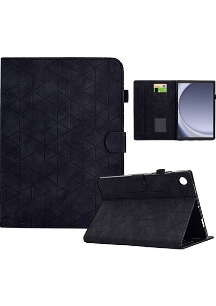 Samsung Galaxy Tab A9 Deri Kart Tutucu Tablet Kılıfı (Yurt Dışından)