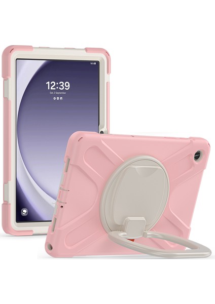 Samsung Galaxy Tab A9 Case Pc Silikon Döner Kickstand Tablet Kılıfı (Yurt Dışından)