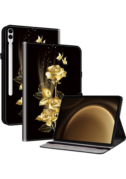 Samsung Galaxy Tab S9 tab S9 Fe Çevirme Desen Baskı Kartı Tutucu Tablet Kılıfı (Yurt Dışından)