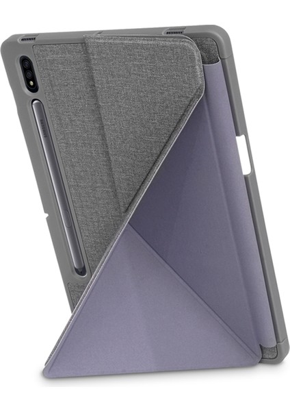 Origami Standı Güçlü Mıknatıs Deri Akıllı Kalem Yuvası Samsung Galaxy Tab S7 T870 T875 TAB S8 Tablet Kılıfı (Yurt Dışından)