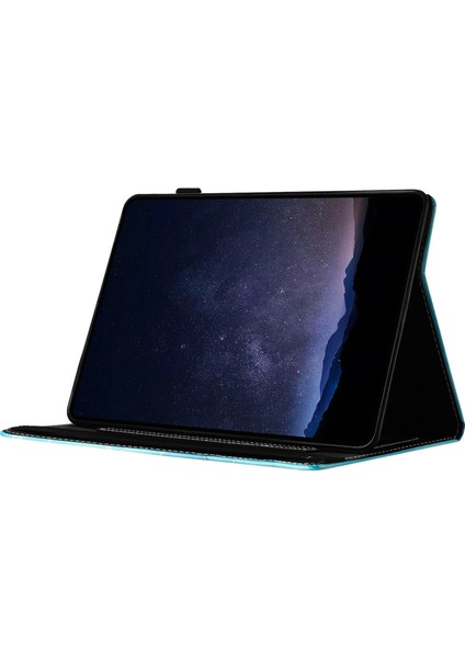 Samsung Galaxy Tab A7 Lite 8.7 Inç T220 Pu Deri Mermer Akıllı Tablet Kılıfı (Yurt Dışından)