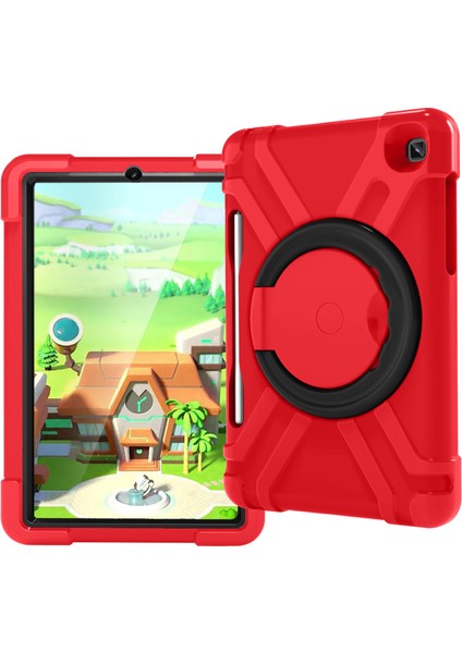 360° Dönebilen Pc Silikon Özel Samsung Galaxy Tab S6 Lite Kickstand Tablet Kılıfı (Yurt Dışından)