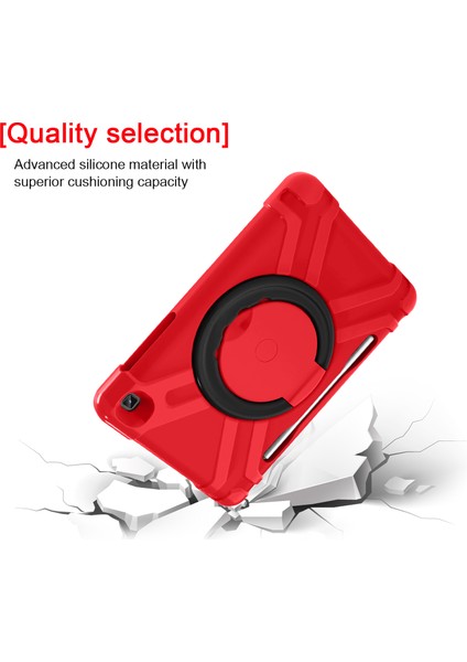 360° Dönebilen Pc Silikon Özel Samsung Galaxy Tab S6 Lite Kickstand Tablet Kılıfı (Yurt Dışından)