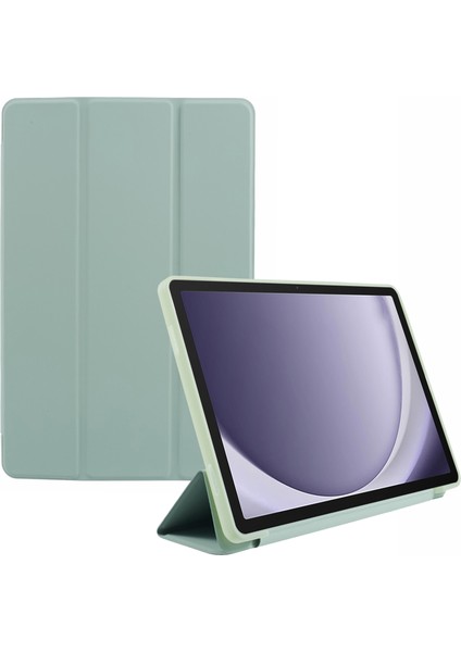 Samsung Galaxy Tab A9 Üç Katlı Stand Pu Deri Petek Dokulu Tablet Kılıfı (Yurt Dışından)