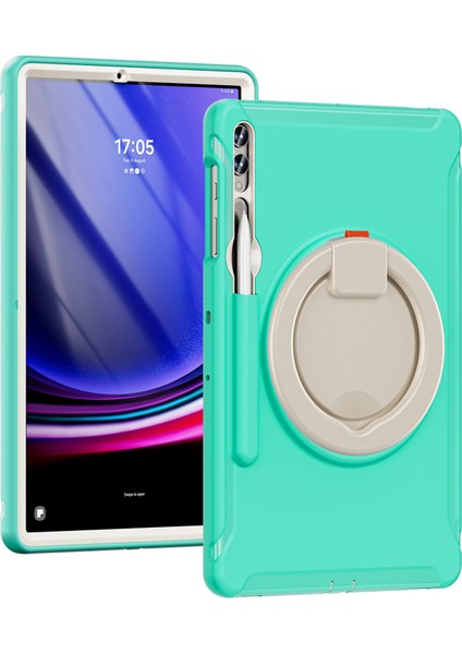 Samsung Galaxy Tab S9 FE S7 T970 TAB S7 Fe T730 TAB S8 X800 TAB S9 X810 Pc Tpu Döner Kalem Tutuculu Nane Tablet Kılıfı (Yurt Dışından)