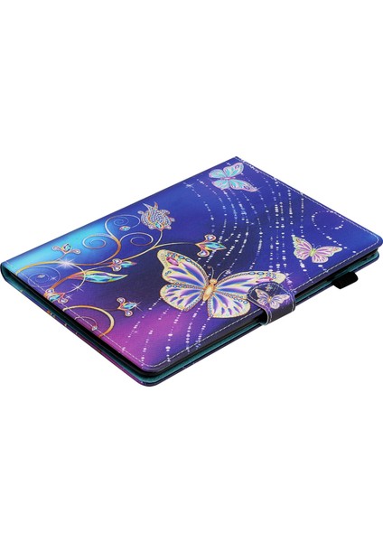 Samsung Galaxy Tab A8 10.5 (2021) X205 X200 Koruyucu Desen Baskı Pu Deri Çevirin Tablet Kılıfı (Yurt Dışından)
