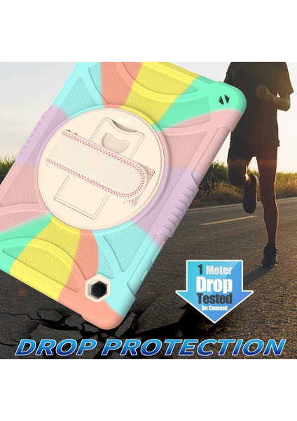 Samsung Galaxy Tab A8 10.5 (2021 2022) Silikon Pc El Kayışı Tekme Standı Omuz Askılı Çok Tablet Kılıfı (Yurt Dışından) indirimleri