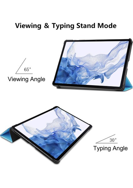 Samsung Galaxy Tab S8 11 Inç Wi Fi SM X700 SM X706 Çizilmeye Dayanıklı Otomatik Uyandırma uyku Fonksiyonu Üçe Katlanmış Stand Pu Deri Pc Tablet Kılıfı (Yurt Dışından) modelleri