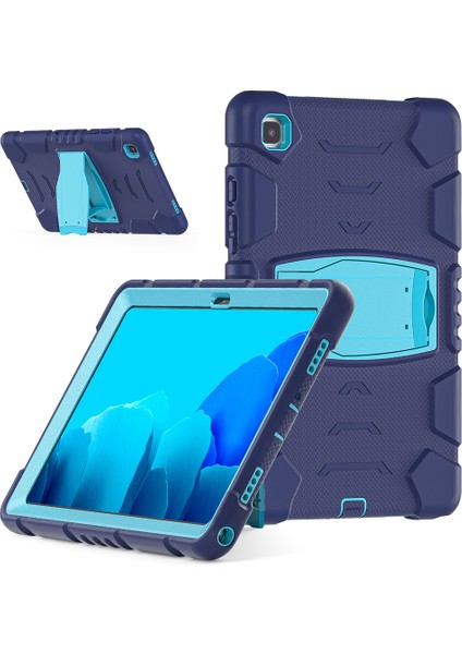 Samsung Galaxy Tab A7 10.4 (2020 2022) T500 T505 T507 T505N LACIVERT Pc Silikon Hibrit Tablet Kılıfı (Yurt Dışından)
