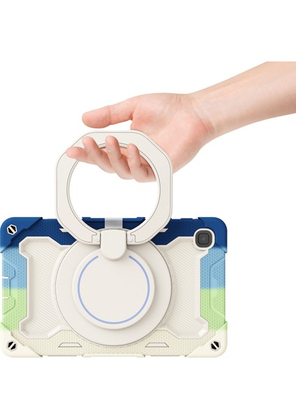 Pc Silikon Hibrit Koruyucu Dört Köşe Düşmeye Dayanıklı 2'si 1 Arada 360 Derece Standı Samsung Galaxy Tab A7 Lite Tablet Kılıfı (Yurt Dışından) indirimleri