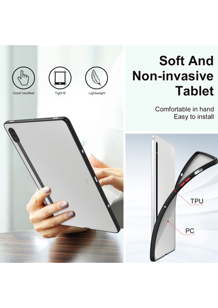 Samsung Galaxy Tab S7 T870 TAB S8 X700 Kontrast Pc Tpu Mat Tablet Kılıfı (Yurt Dışından)