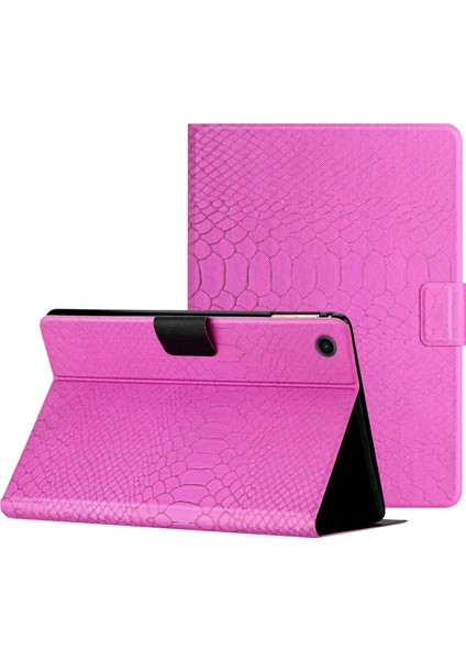 Samsung Galaxy Tab A9 Pu Deri Standı Desen Baskı Timsah Desenli Tablet Kılıfı (Yurt Dışından)