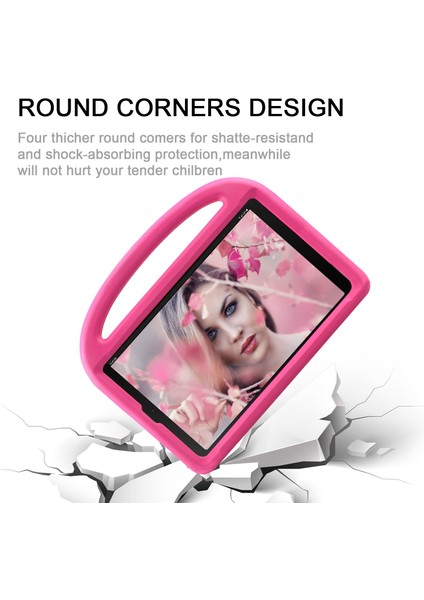Samsung Galaxy Tab A 10.1 (2019) Sparrow Çocuk Dostu Eva Muhafaza Rose Tablet Kılıfı (Yurt Dışından)