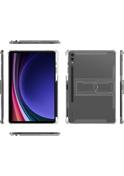 Samsung Galaxy Tab S9 Şeffaf Hava Yastığı 4 Köşe Pc Kickstand Tpu Tablet Kılıfı (Yurt Dışından) indirimleri