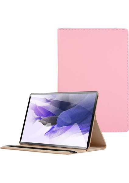 360 Döner Stand Pu Deri Samsung Galaxy Tab S7 Fe Tablet Kılıfı (Yurt Dışından)