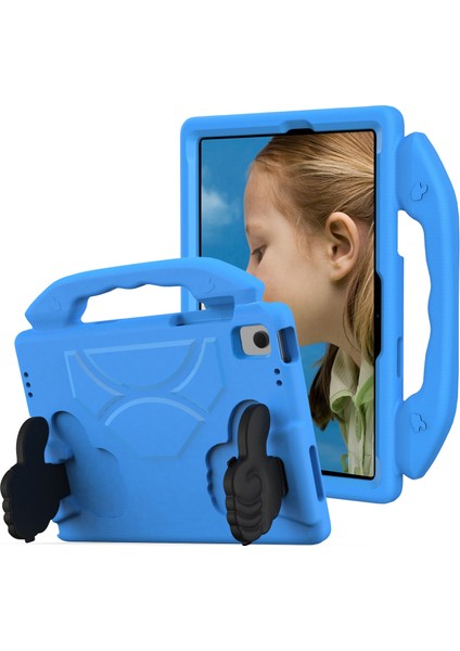 Samsung Galaxy Tab A9 Koruyucu Anti Drop Eva Başparmak Kickstand Tablet Kılıfı (Yurt Dışından)