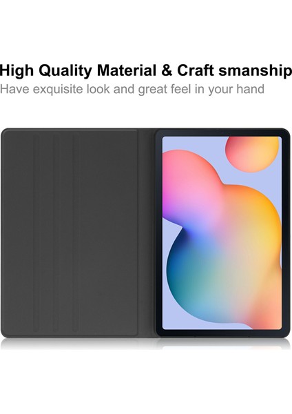 Samsung Galaxy Tab S6 Lite (2020 2022 2024) Standlı Pu Deri Koruyucu Tablet Kılıfı (Yurt Dışından)