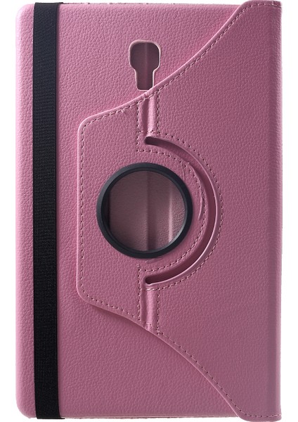Samsung Galaxy Tab A 10.5 (2018) T590 T595 Litchi Texture (360 Derece Döner Stand) Deri Tablet Kılıfı (Yurt Dışından)