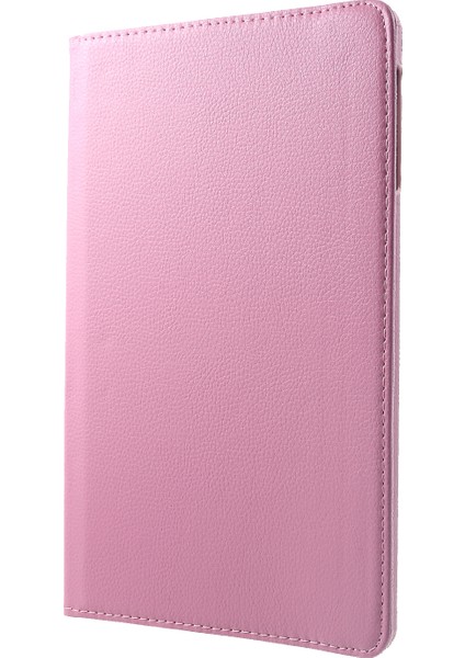 Samsung Galaxy Tab A 10.5 (2018) T590 T595 Litchi Texture (360 Derece Döner Stand) Deri Tablet Kılıfı (Yurt Dışından)
